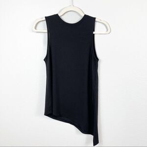 ATHLETA Black Asymmetrical Tank Size XSP